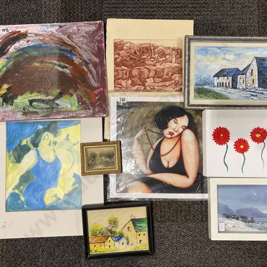 Nine Assorted Prints & Originals