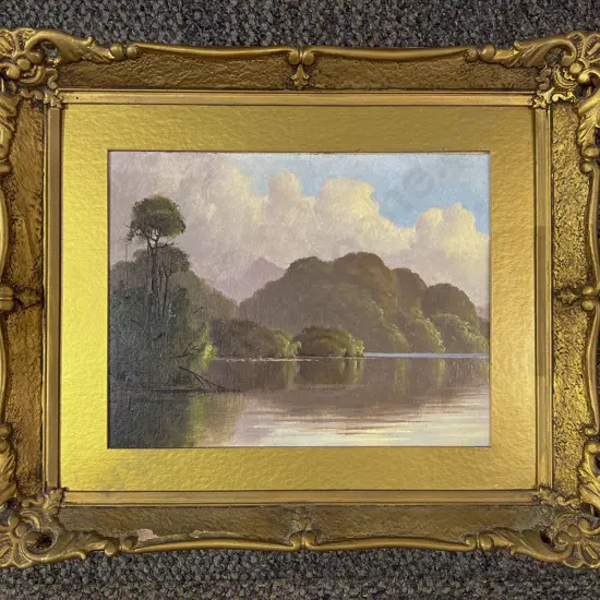 E.D. Drake - "Lake Kanewi - Watercolour