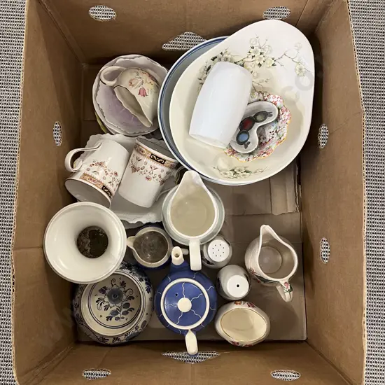 Box of Assorted Fancy China