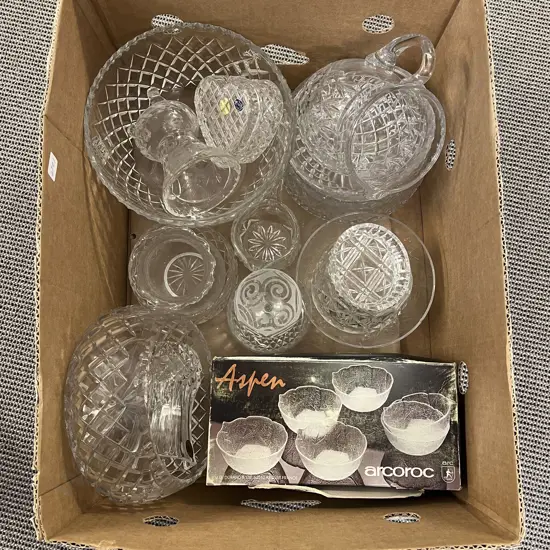 Quantity of Assorted Crystal & Boxed Glassware etc
