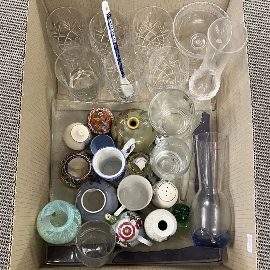 Quantity of Assorted Glassware Posy Vases etc