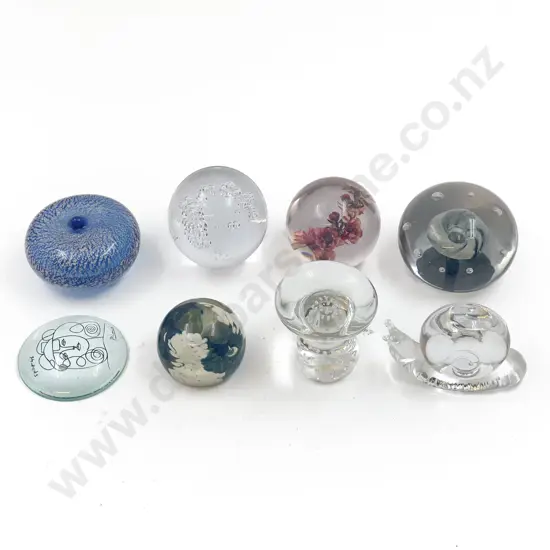 Small Quantity of Assorted Art Glass Paperweights