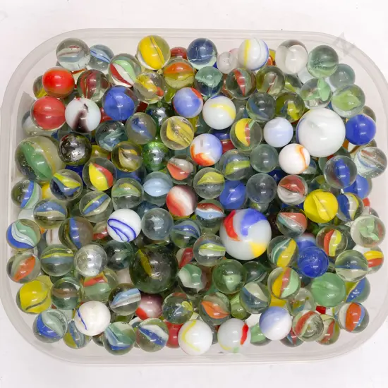 Quantity of Assorted Vintage Marbles