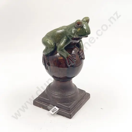 Glazed Frog Finial
