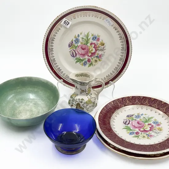 Small Quantity of Assorted Fancy China together with Masons Jug
