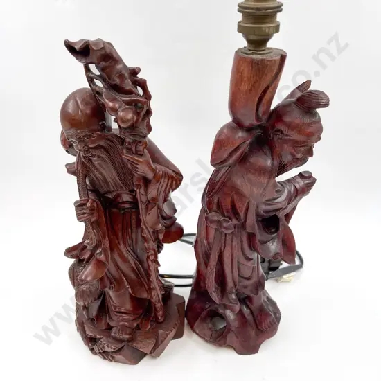 Chinese Hardwood Figure together with Similar Figural Lamp