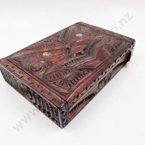 Carved Tiki Trinket Box