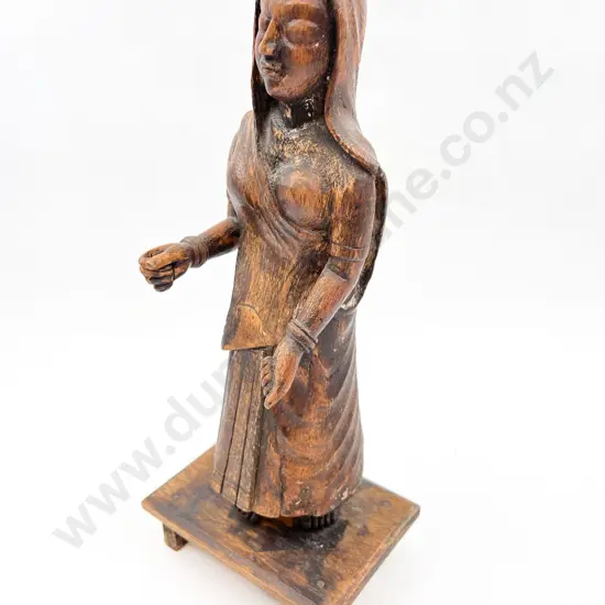 Carved Figure on Stand
