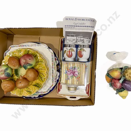 Quantity of Fancy China & Ornaments incl Royal Worcester Egg Coddlers