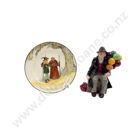 RD Figure "The Balloon Man" together with Small RD Plate