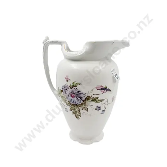 Vict. Floral Decorated Wash Jug