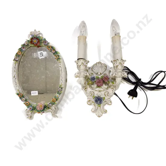 Dresden Electrified Wall Light together with Small Dresden Mirror