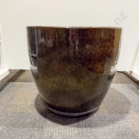 Large Glazed Garden Pot