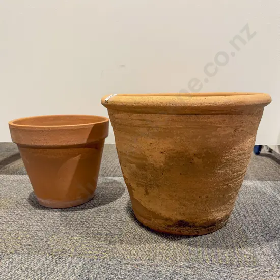 Two Terracotta Garden Pots