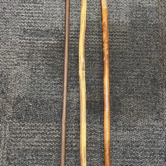 Three Assorted Walking Sticks