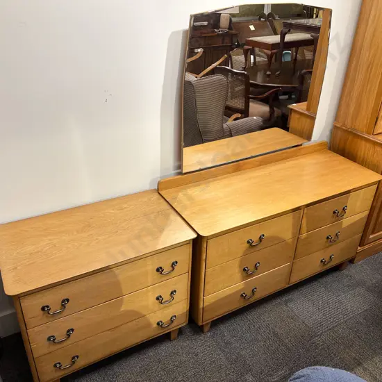 Blonde Oak Two Piece Bedroom Suite