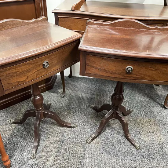 Pair of Mahogany Single Drawer Bedside Tables