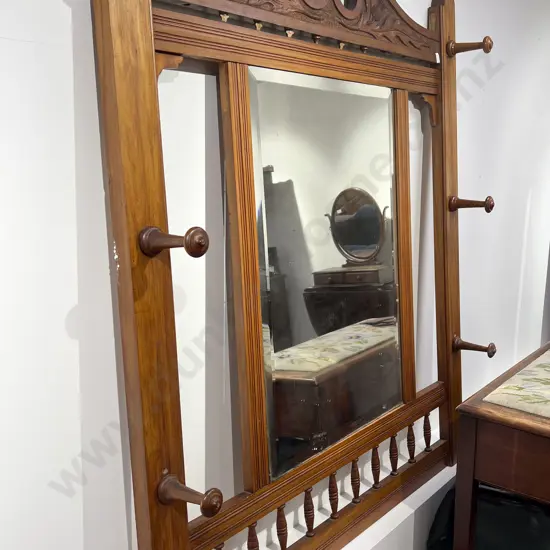 Colonial Mirror Back Coat Rack
