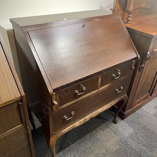 Repro Mahogany Writing Bureau