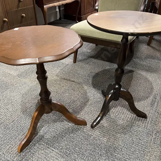 Two Tripod Base Wine Tables