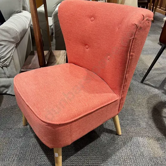 Modern Upholstered Button Back Bedroom Chair