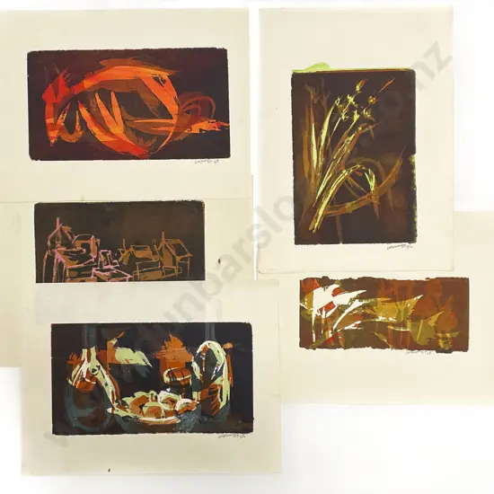 Les Finch (1940 - 2020) - Five Assorted Screenprints (Unframed)