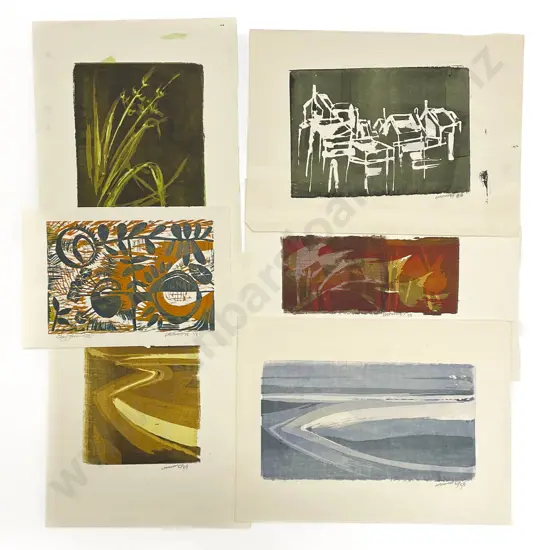 Les Finch (1940 - 2020) - Six Assorted Screenprints (Unframed)