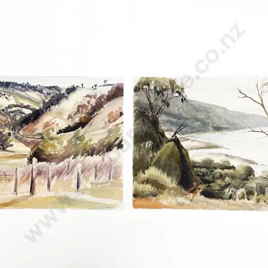 Les Finch (1940 - 2020) - Two Watercolours (Unframed) (a/f)