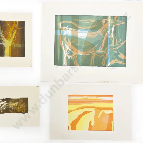 Les Finch (1940 - 2020) - Four Screenprints (Unframed)