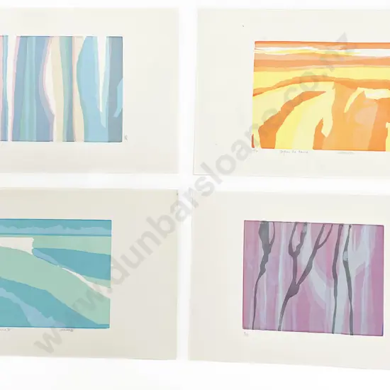 Les Finch (1940 - 2020) - Four Screenprints (Unframed)