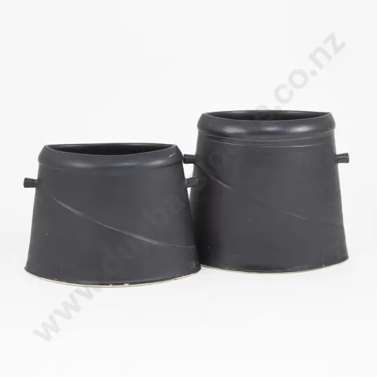 Graduated Pair of Chris Weaver Iron Series Vases