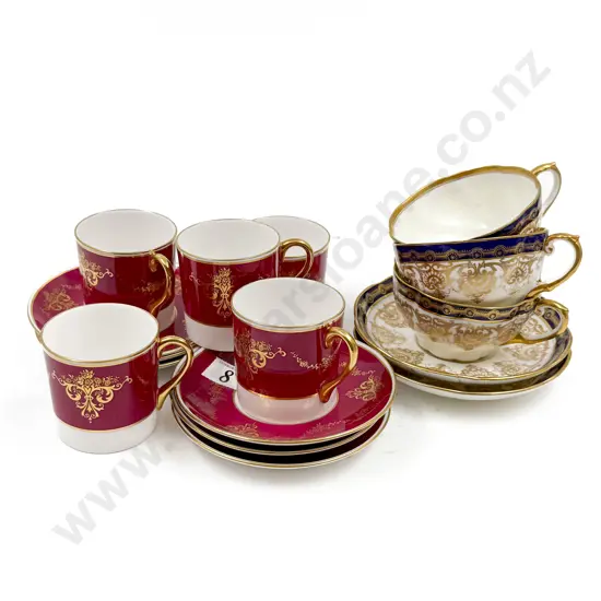Aynsley Part Teaset together with Shelley Coffee Cans & Saucers