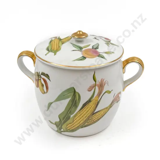 Royal Worcester "Evesham" Two Lidded Pots