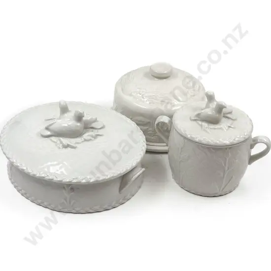 Two Royal Worcester "Gourmet Oven China" Lidded Dishes together with Cheese Dome & Tray