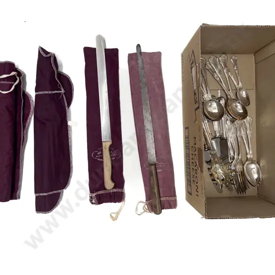 Small Quantity of Assorted Kings Pattern Cutlery & Others