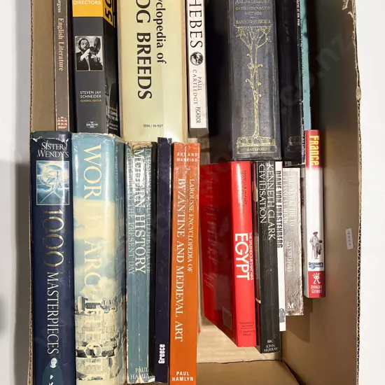 Box of Assorted Books