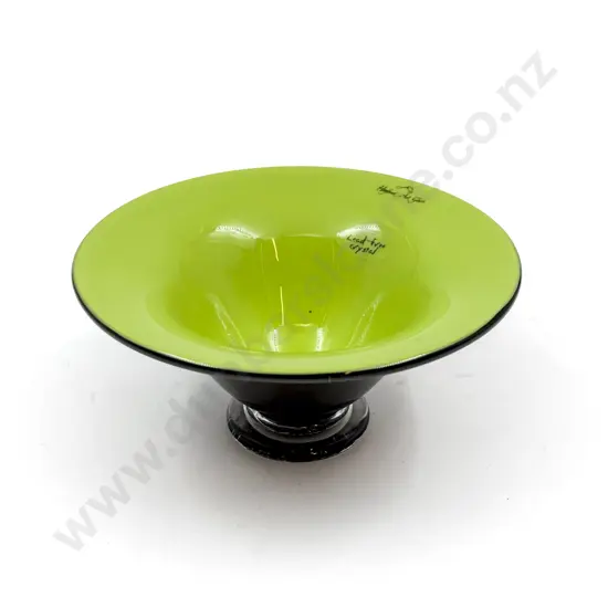 Hoglund Art Glass Pedestal Bowl