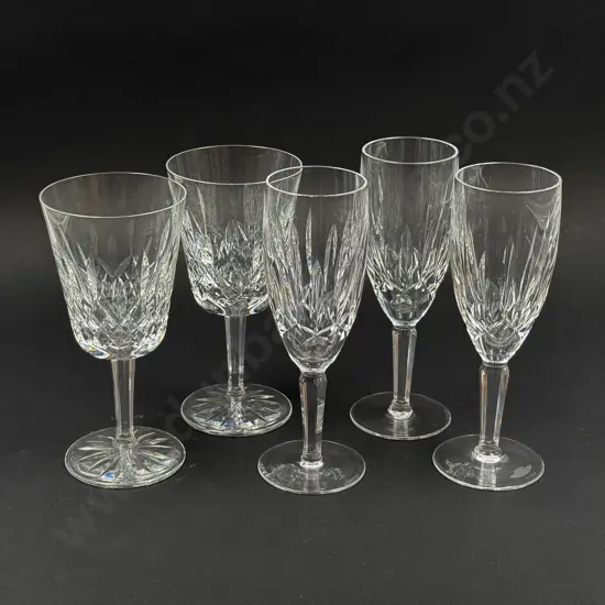 Five Assorted Waterford Crystal Glasses
