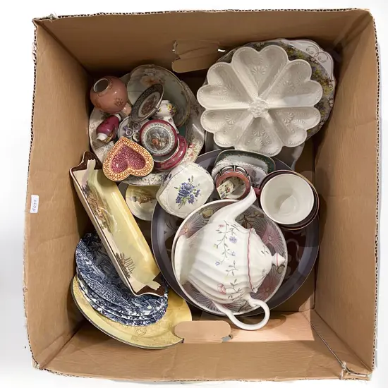 Box Quantity of Assorted Fancy China