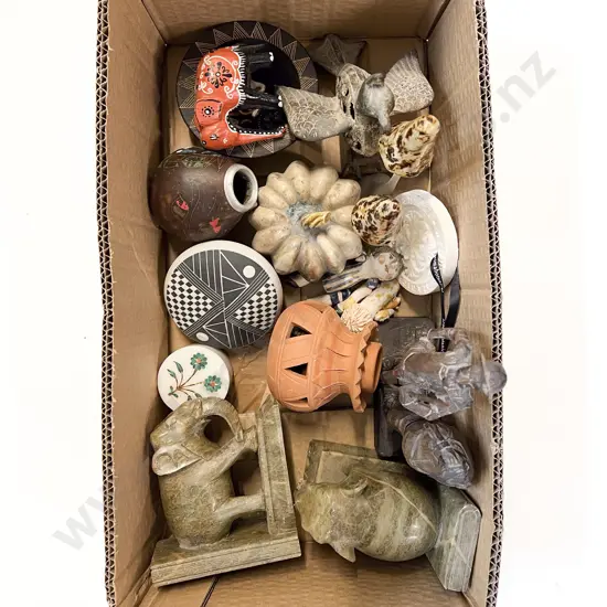 Hardstone Bookends & Assorted Ornaments