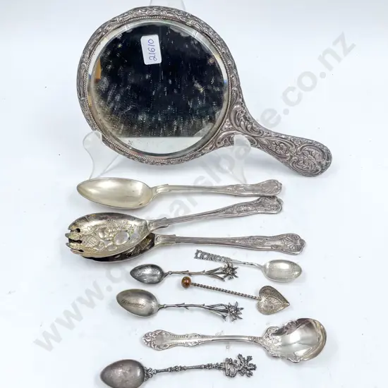 Small Quantity of Assorted S/S together with Plated Kings Pattern Cutlery