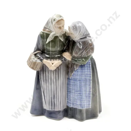 Royal Copenhagen Group Figure of Two Ladies