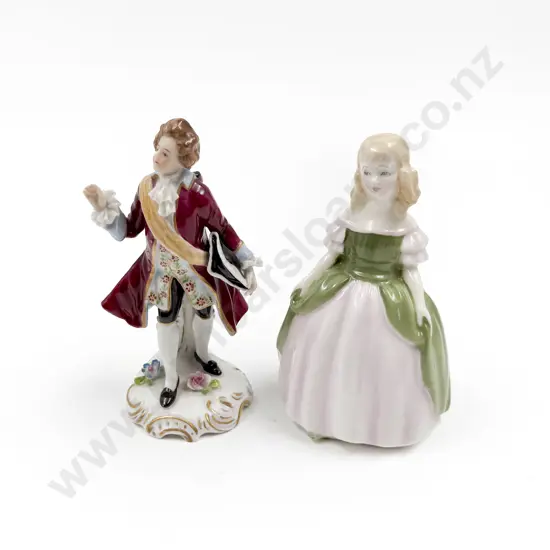 Small RD Figure "Penny" together with Small Dresden Figure