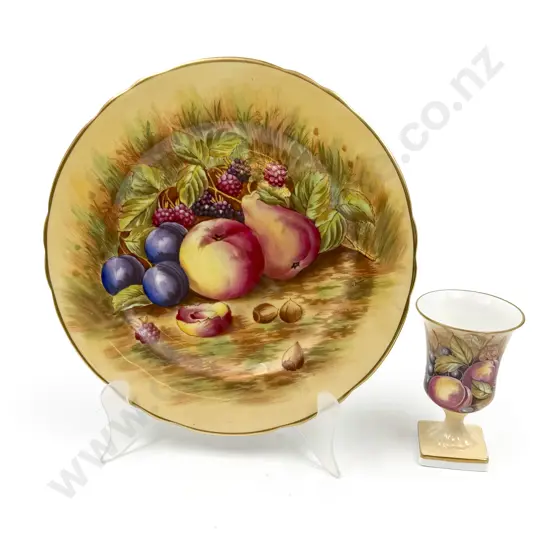 Aynsley Cabinet Plate and Small Urn