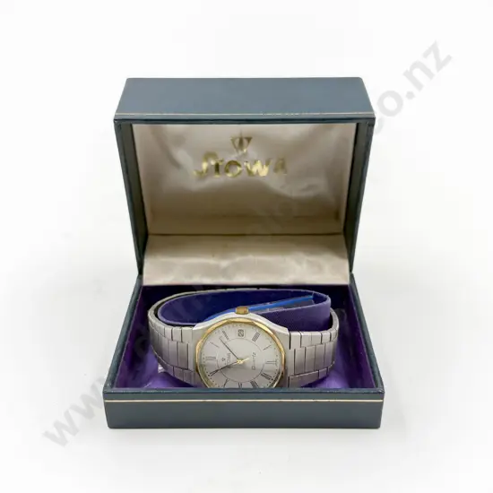 Vintage Stowa Germany Date Quartz Wrist Watch