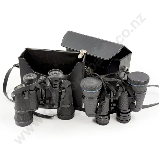 Two Cased Sets of Binoculars