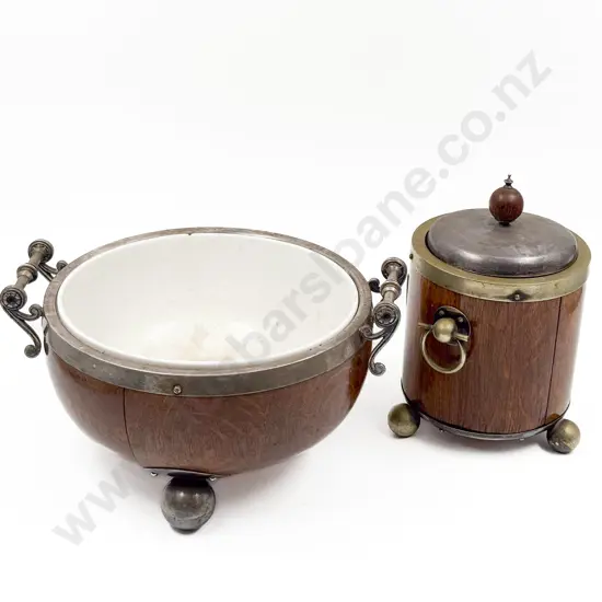 Biscuit Barrel together with Oak & Ceramic Lined Salad Bowl