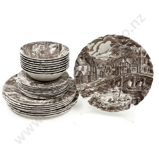 Alfred Meakin Staffordshire "The Post House" Assorted China