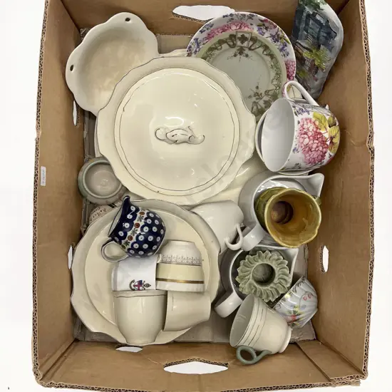 Box of Assorted China