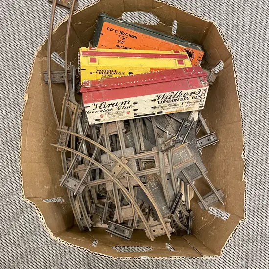 Two Boxes of Assorted Tracks & Trains